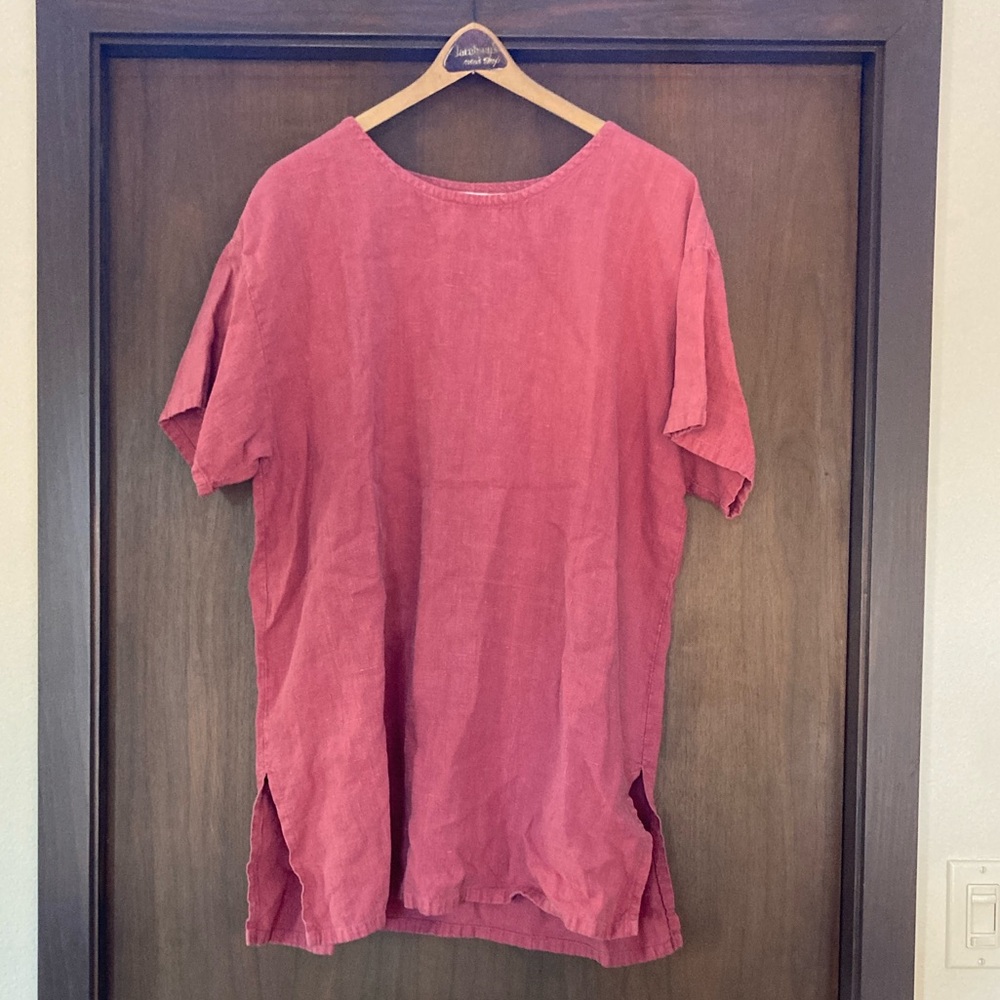 100% Linen Bryn Walker Short Sleeve Tunic